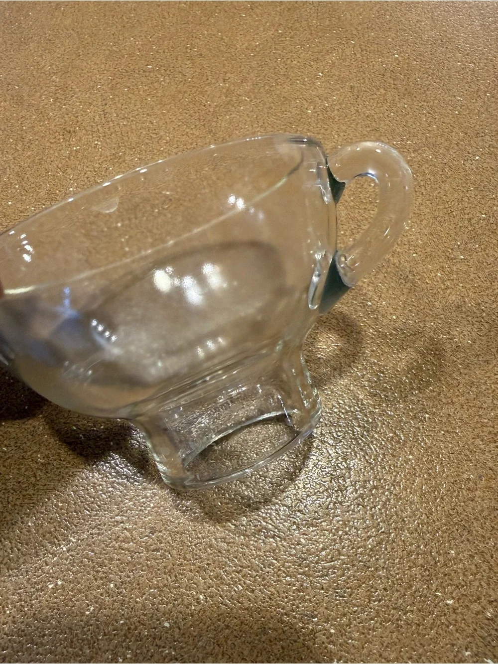 Clear Glass canning funnel with handle - Clear